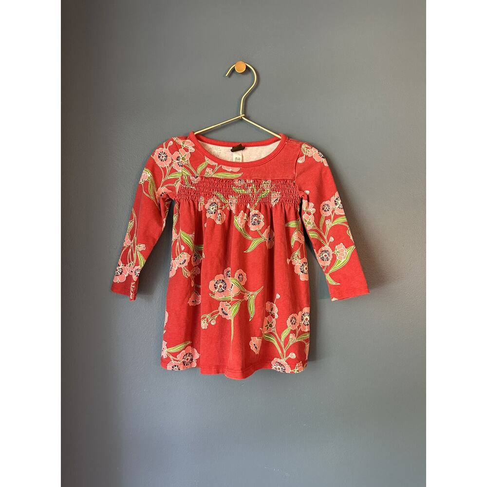Tea Collection Red‎ Floral Dress